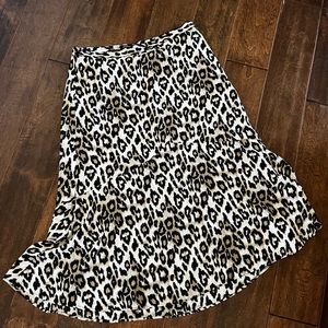 Banana Republic leopard print skirt